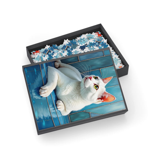 White Cat jigsaw puzzle